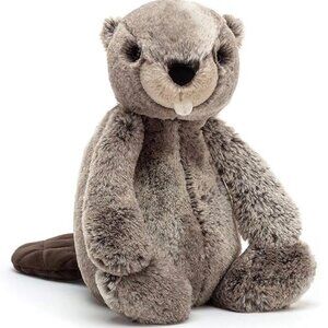RARE Jellycat Medium Bashful Beaver BNWT